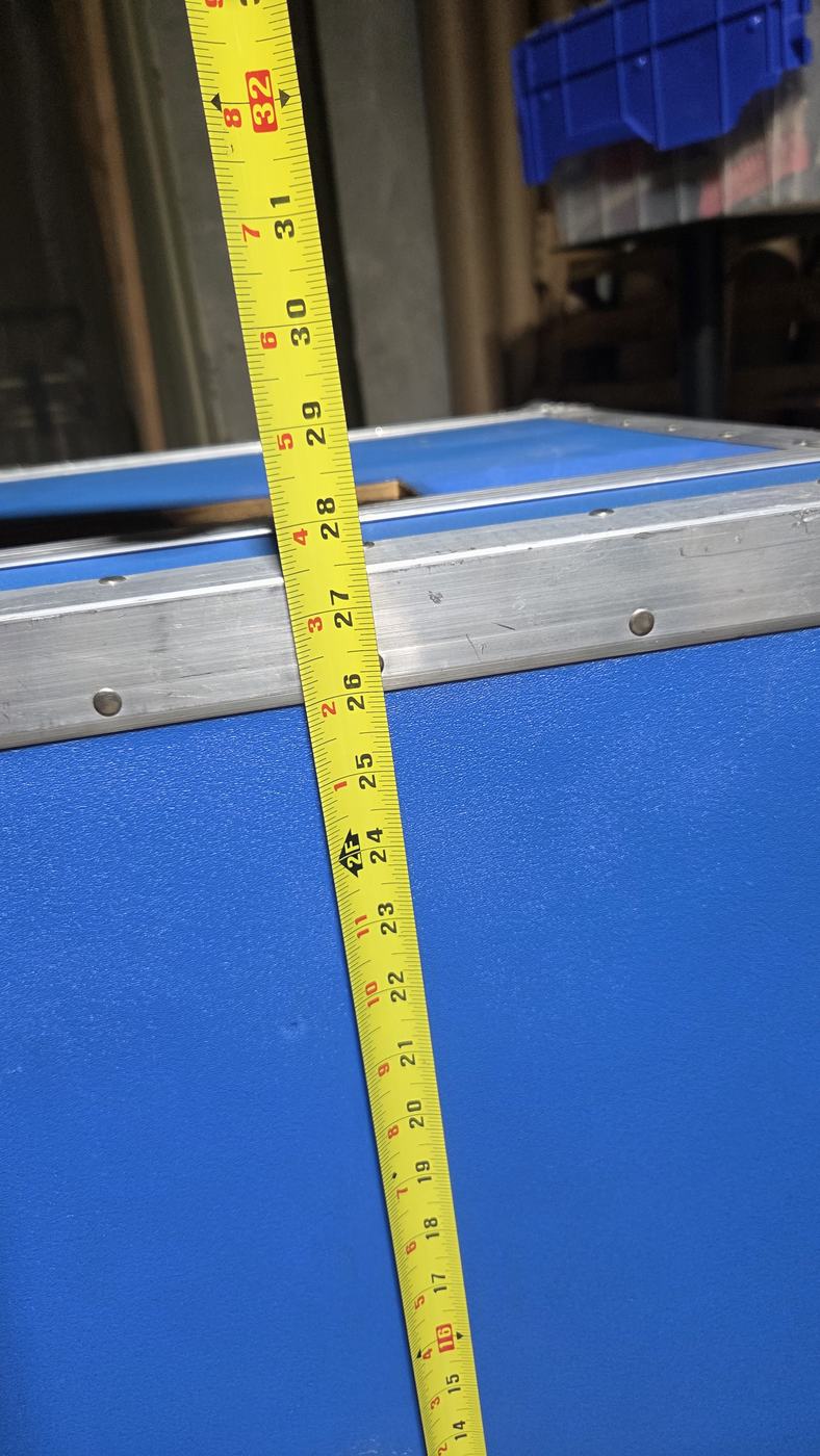 Vintage ANVIL Heavy-Duty ATA Flight / Road Case with 19" Rack Rails (Blue), photo 7