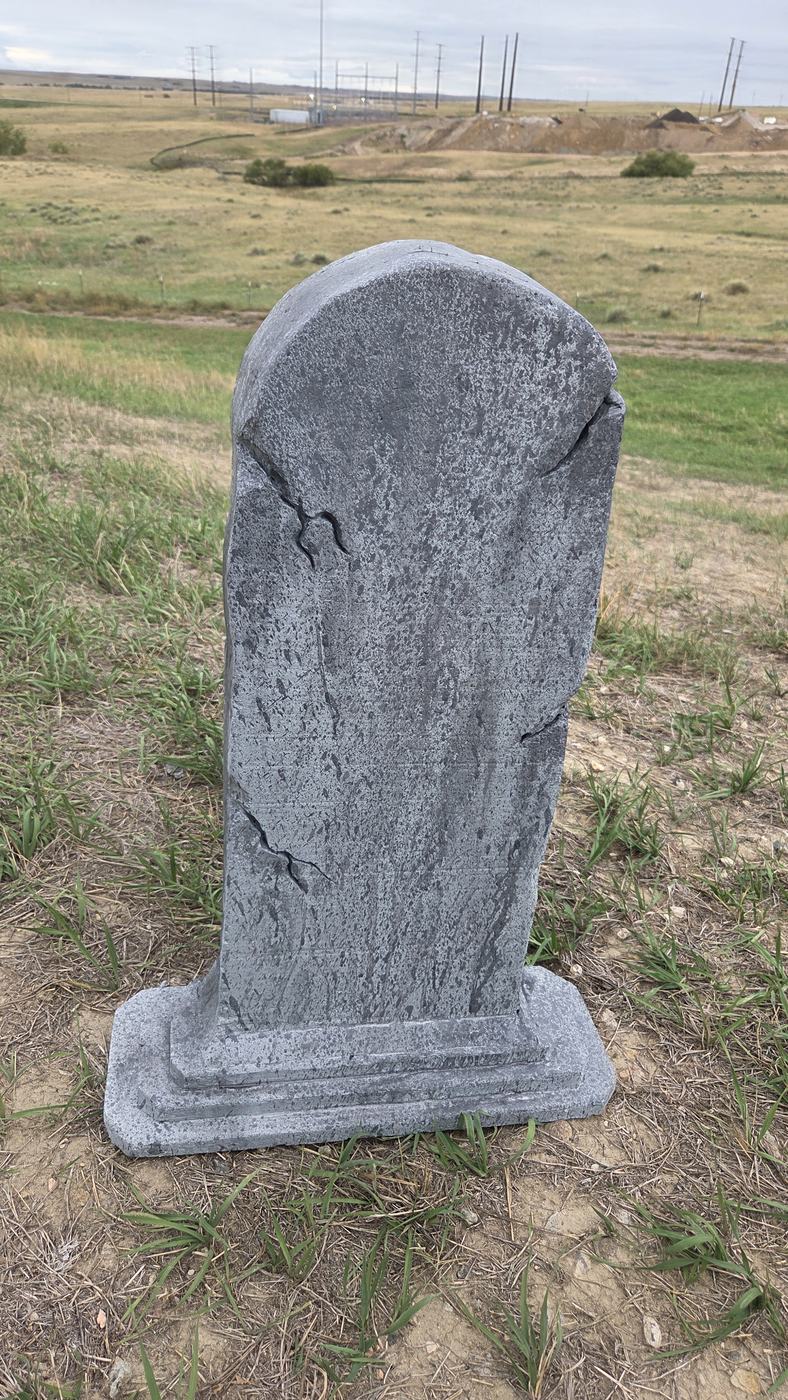 Hand-built foam tombstone TB1, photo 2